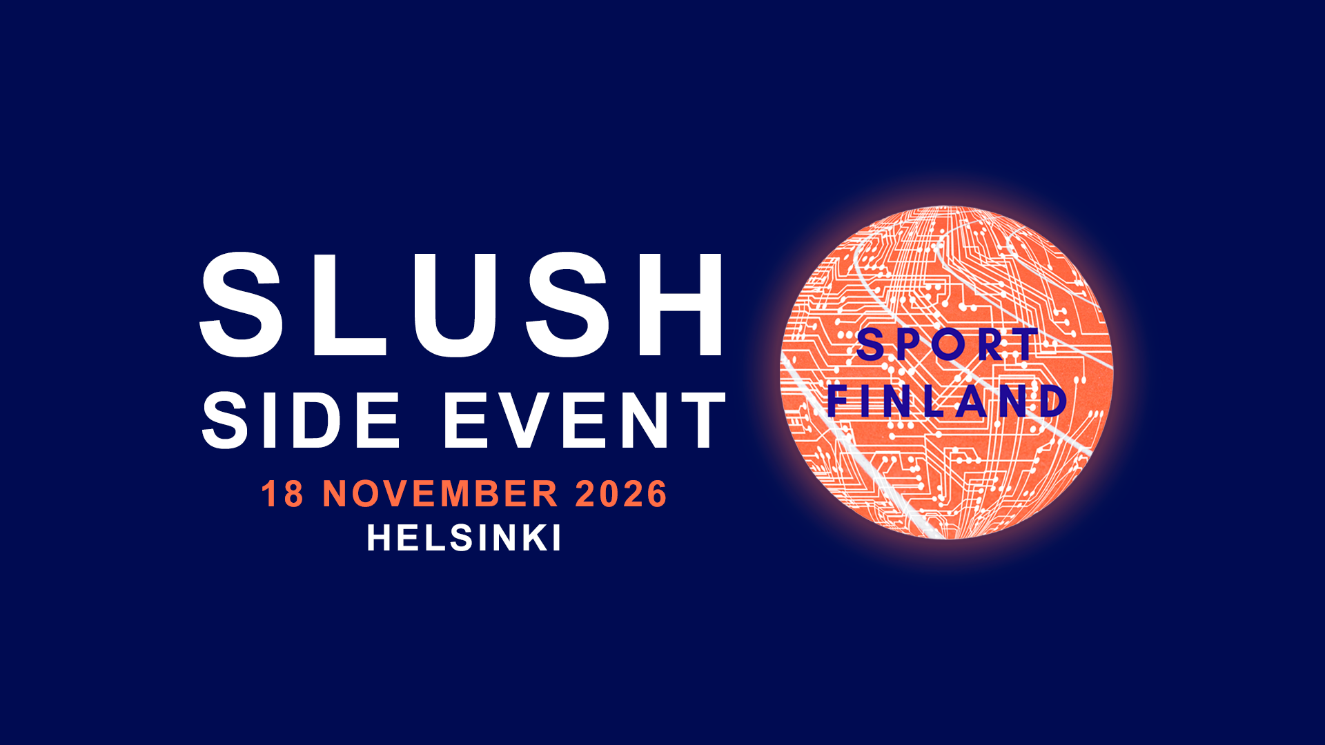 SLUSH side event 2026 logo ja pvm